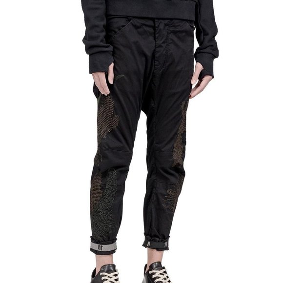 NWT 11 by Boris Bidjan Saberi Embroidered Pants - Picture 2 of 8